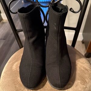 Anne Klein Classic Black Ankle Booties